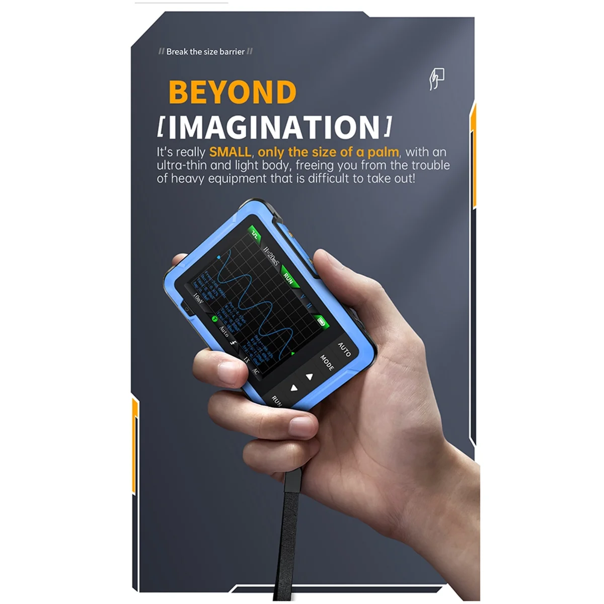 New FNIRSI DSO-510 Digital Mini Oscilloscope Multi-Function Signal Generator 2 in 1 Bandwidth 10M 48MS/S Sampling Rate