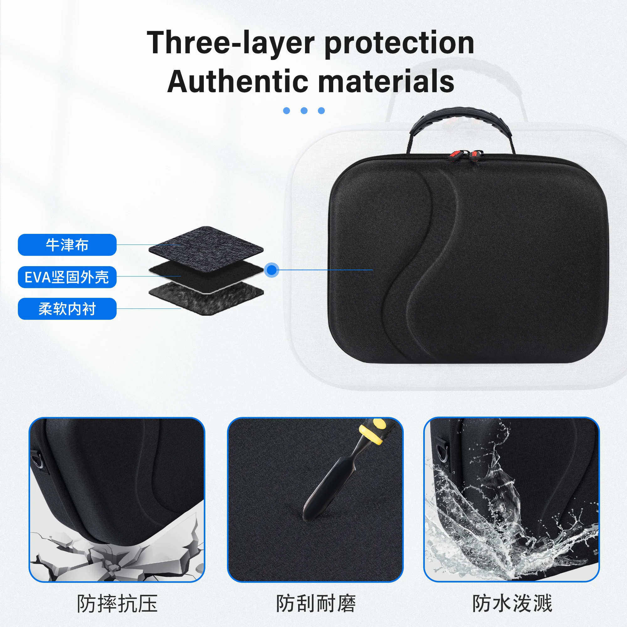Shoulder Storage Bag for Meta Quest 3S VR Headset Portable Travel Carrying Bag For Oculus Quest 3S Protective Bag