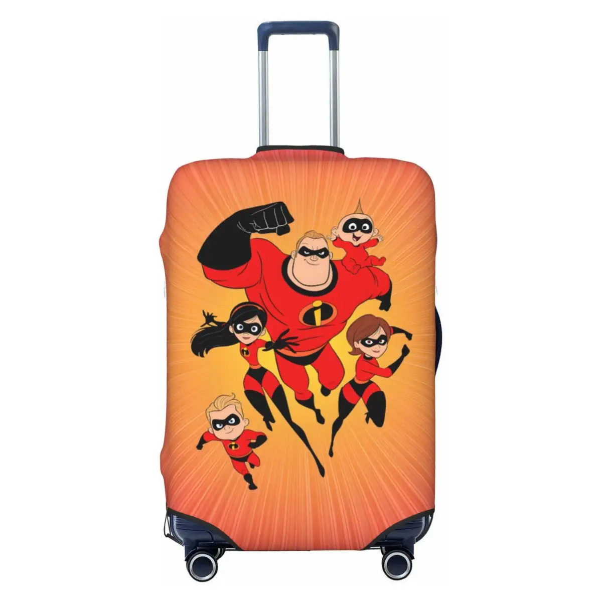 

Чехол для багажа с рисунком из мультфильма «Суперсемейка» на заказ, эластичный защитный чехол для дорожного чемодана, подходит для чемоданов 18-32 дюймов