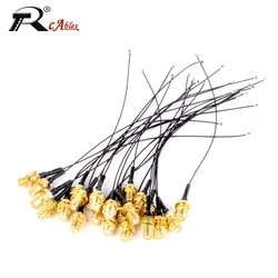 10PCS/LOT RG1.13mm 0.81mm Pigtail Extension MHF RF Cable SMA Female to ufl U.FL MHF 4 Female RP SMA Male for WIFI Antenna