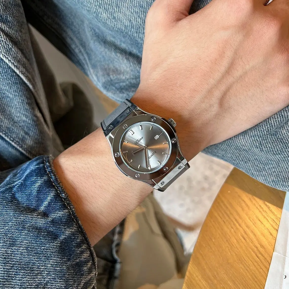 

Часы унисекс Bontique, повседневные модные наручные часы с дисплеем для мужчин и женщин