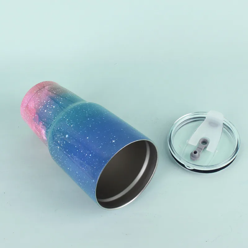 كوب معزول سعة 30 أونصة مع غطاء من الفولاذ المقاوم للصدأ كوب قهوة مزدوج المكنسة الكهربائية كوب سفر للمنزل والمكتب وحفلات السفر #4