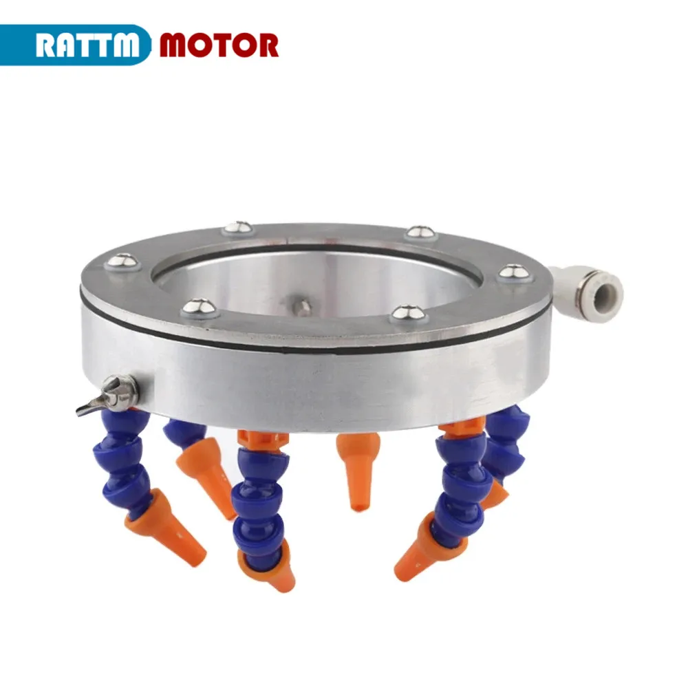 

CNC Part Ring 6-pipe Universal Spray Cooling Water Pipe For Engraving Machine Stone Spindle Motor