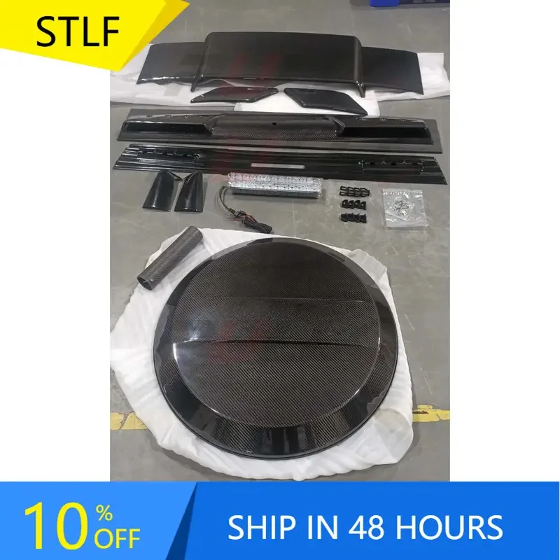 

Auto Body Systems For S G Class W463 W464 S B Style Carbon Fiber Small Hood Roof Light Spare Tire Cover Spoiler
