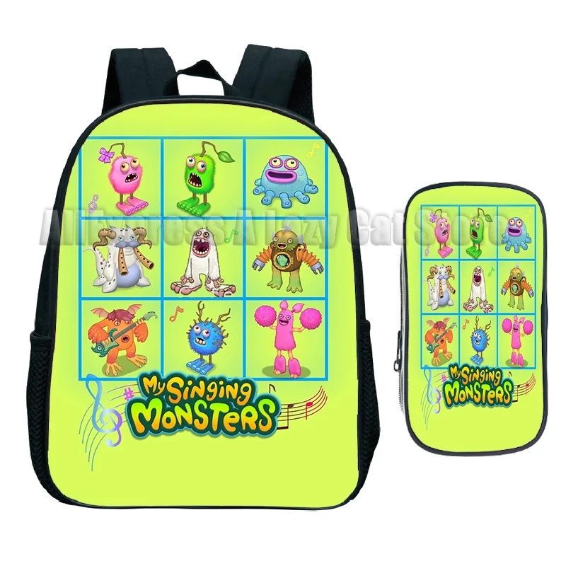 Mochila De My Singing Monsters para niños, juego de terror de peluche, bolsa de jardín de infantes, Cosplay para estudiantes, Bolsa Escolar de dibujos animados, regalo de cumpleaños