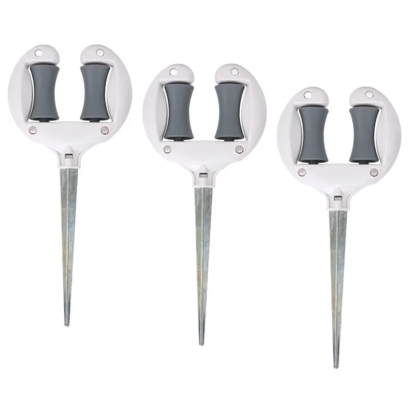 

ABIY Мягкие направляющие колышки для шлангов (3 шт.), держатели-колесики для садовых и газонных шлангов с заостренной головкой