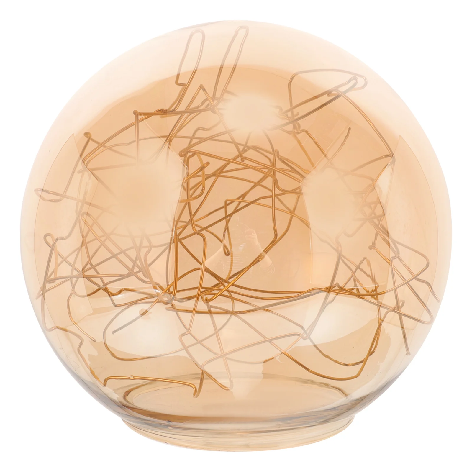 

Single-Hole Glass Lampshade Large Mouth Curved Wire Decorative Globe Lamp Shade Replacement for Pendant Lamp Glass Lampshade