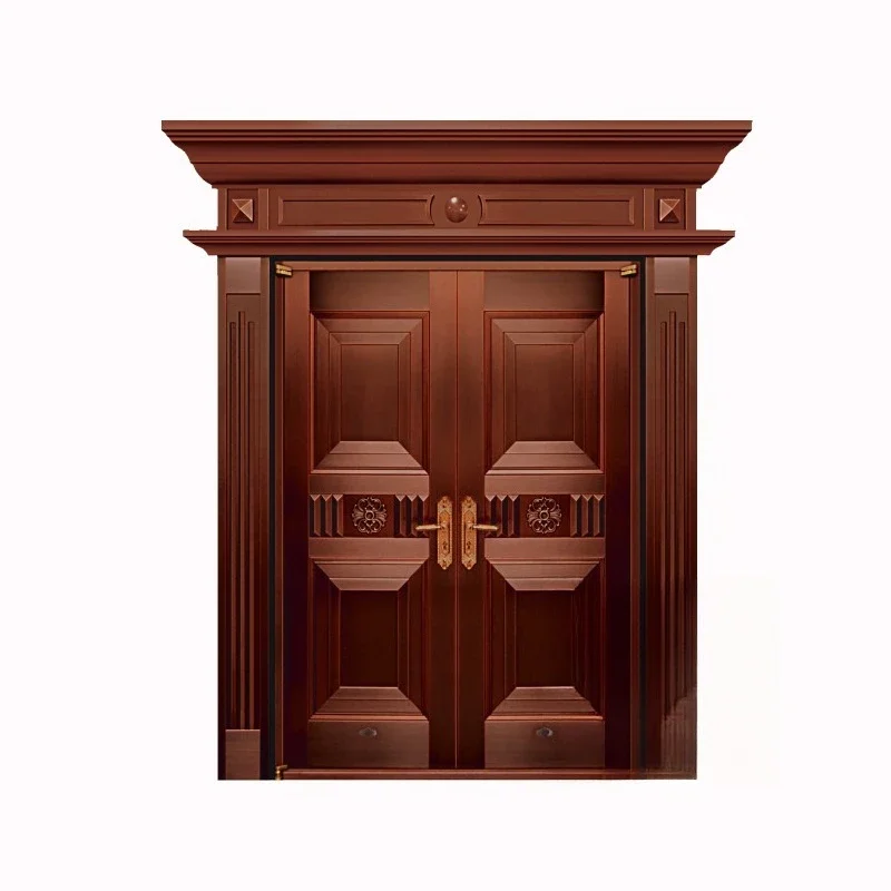 

High-end anti-theft copper door villa door pure copper