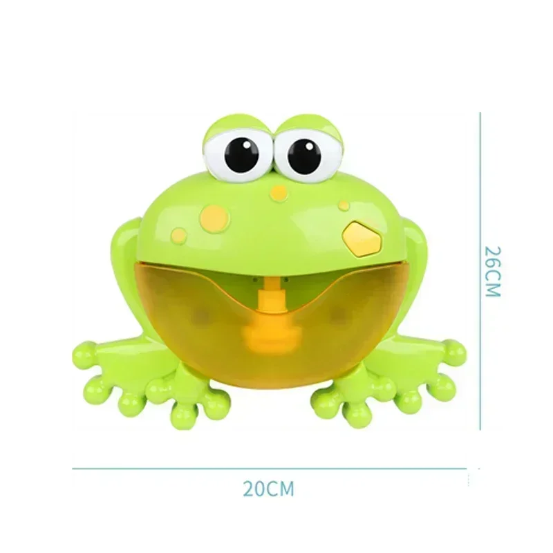 Music Automatic Soap Bubble Maker Crab Frog Design Baby Bathtub Toy Children Bathroom Shower Play Tool Home Bath Entertainment
