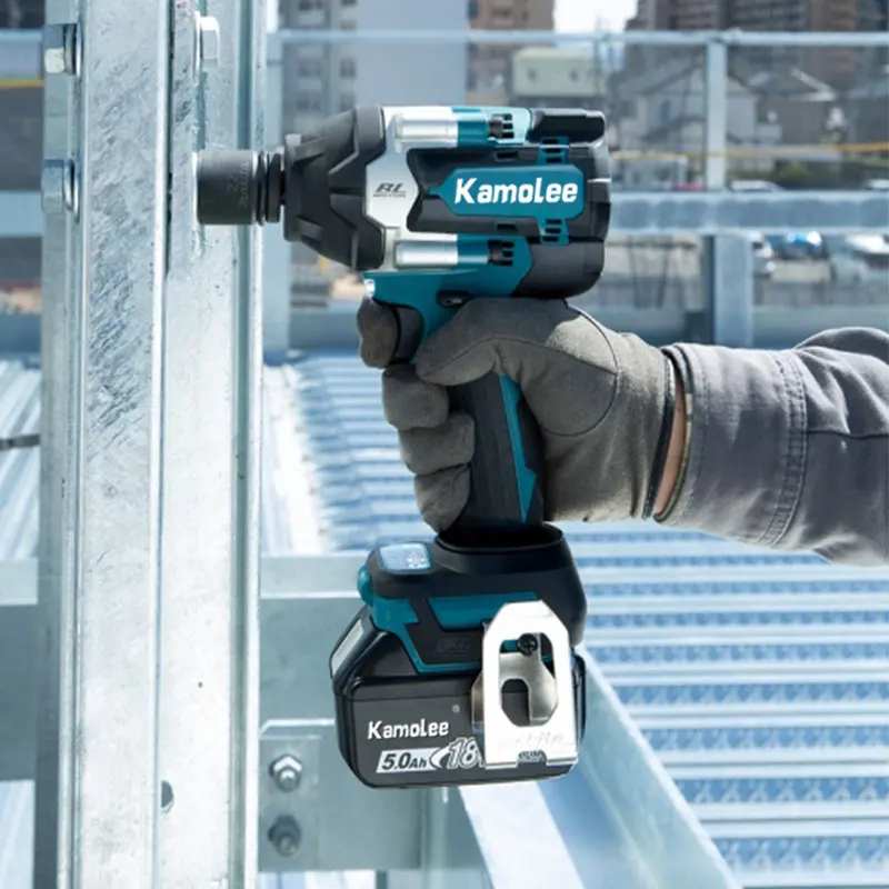 Kamolee 1800N.M Torque Cordless Impact Wrench  DTW700 Brushless 1/2 Inch Electric Power Tool For Makita 18V Battery