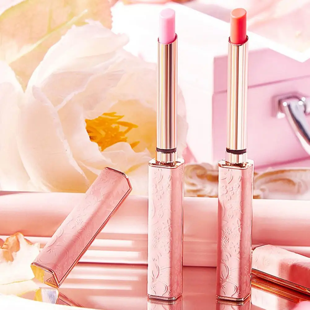 Lápiz labial delicado portátil de larga duración, ingredientes seguros, cambio de temperatura, bálsamo labial, bálsamo labial, Daub suavemente