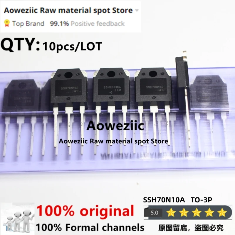 Aoweziic 100% New Imported Original SSH70N10A  SSH70N10  TO-247 High Ourrent Field Effect Transistor 70A 100V