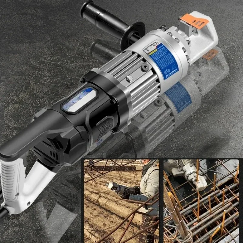 

New Upgraded Electric Steel Bar Cutter Portable Hydraulic Shearing Machine Automatic Industrial Bending Equipment 4-16MM