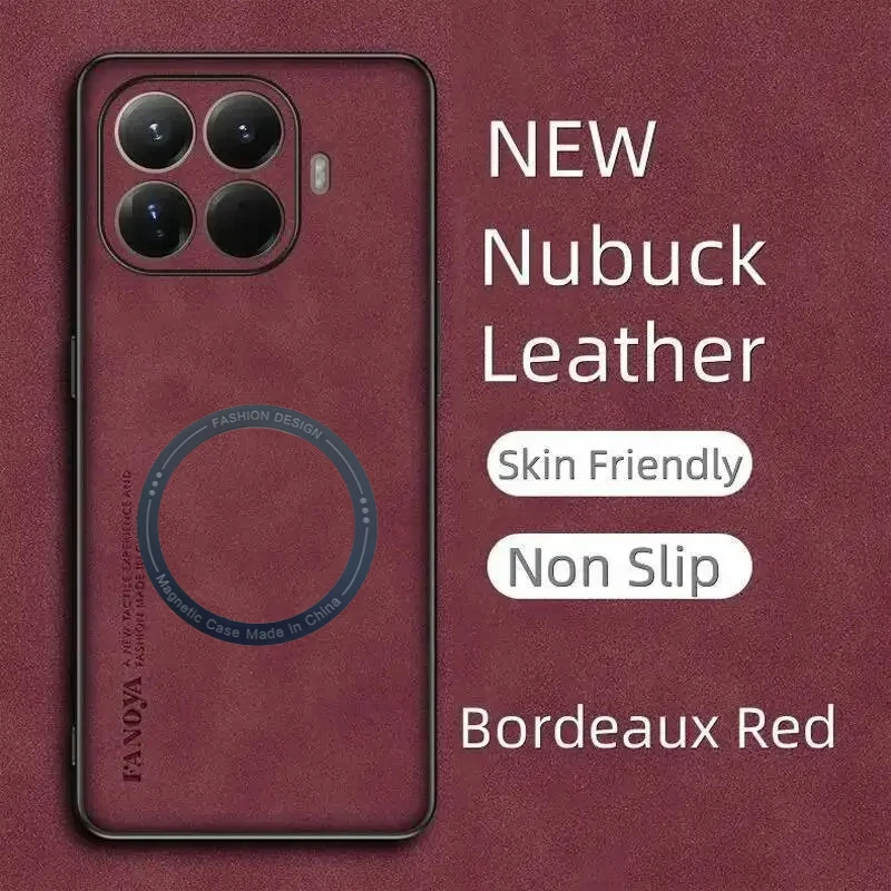 حافظة هاتف مغناطيسية جلدية فاخرة لهاتف Xiaomi 15 TPro Xiaomi 15T Mi 14 T Pro Mi 14 T حافظة ذات ملمس جلدي رقيق #5