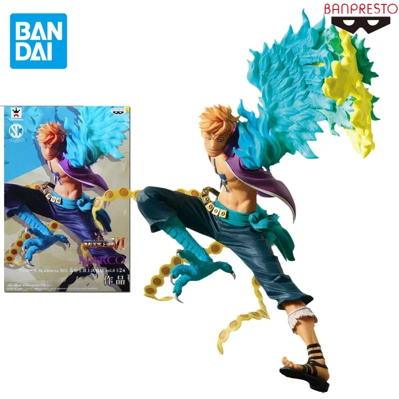 Bandai BANPRESTO Original One Piece Anime SC Marco Action Figures Collectible Model Top Battle IV Undead Bird Doll Toys Gifts