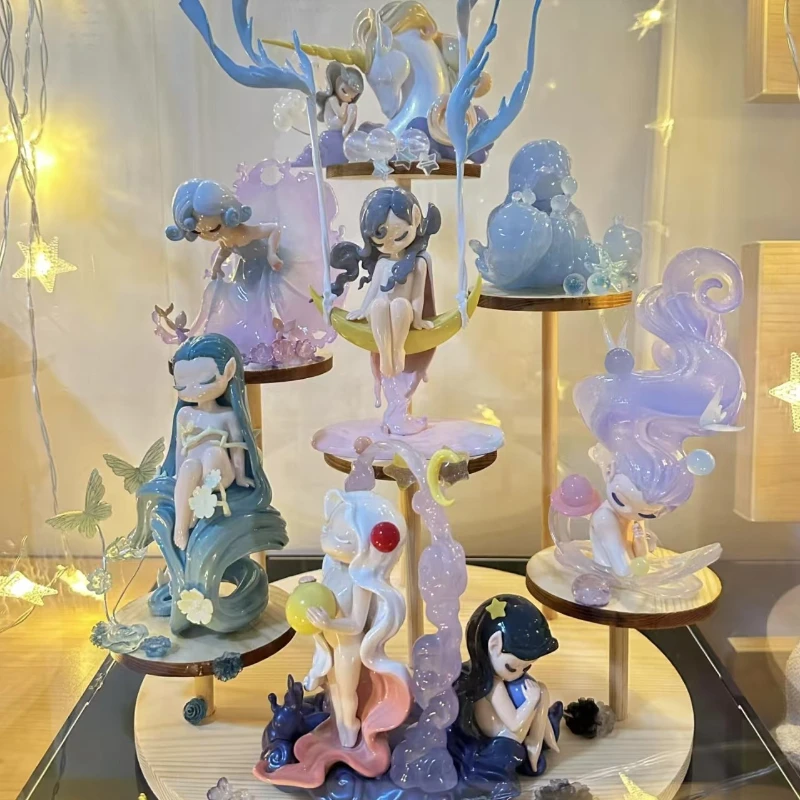 Figuras de la serie Sleep Dreamland Elves, caja ciega, muñeca de niña bonita de sueño, decoración de escritorio de dibujos animados, juguetes, modelo coleccionable, dulce regalo