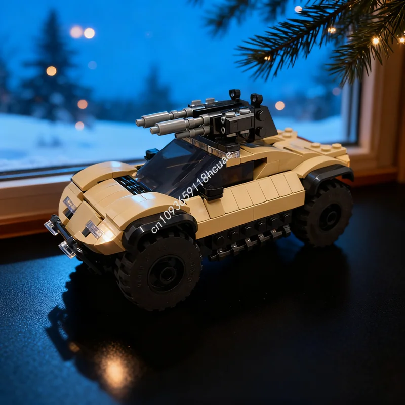 

270 шт. MOC бронированная спортивная модель, строительные блоки, архитектура, сборка, креативная игрушка, идея, образовательный кирпич, рождественские подарки для детей