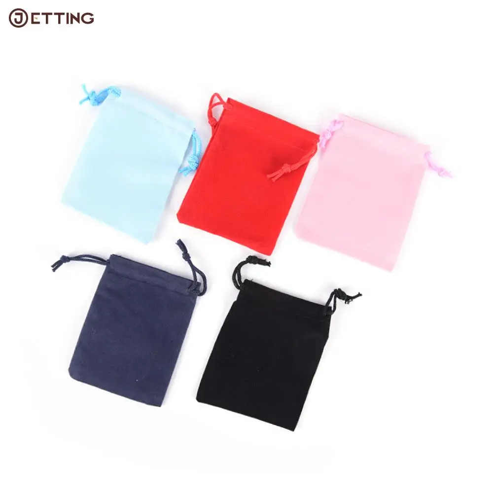 

Wholesale 10pcs/lot Fashion Velvet Bag Drawstring Pouch Packing Bags Drawstring Bags 7*9cm