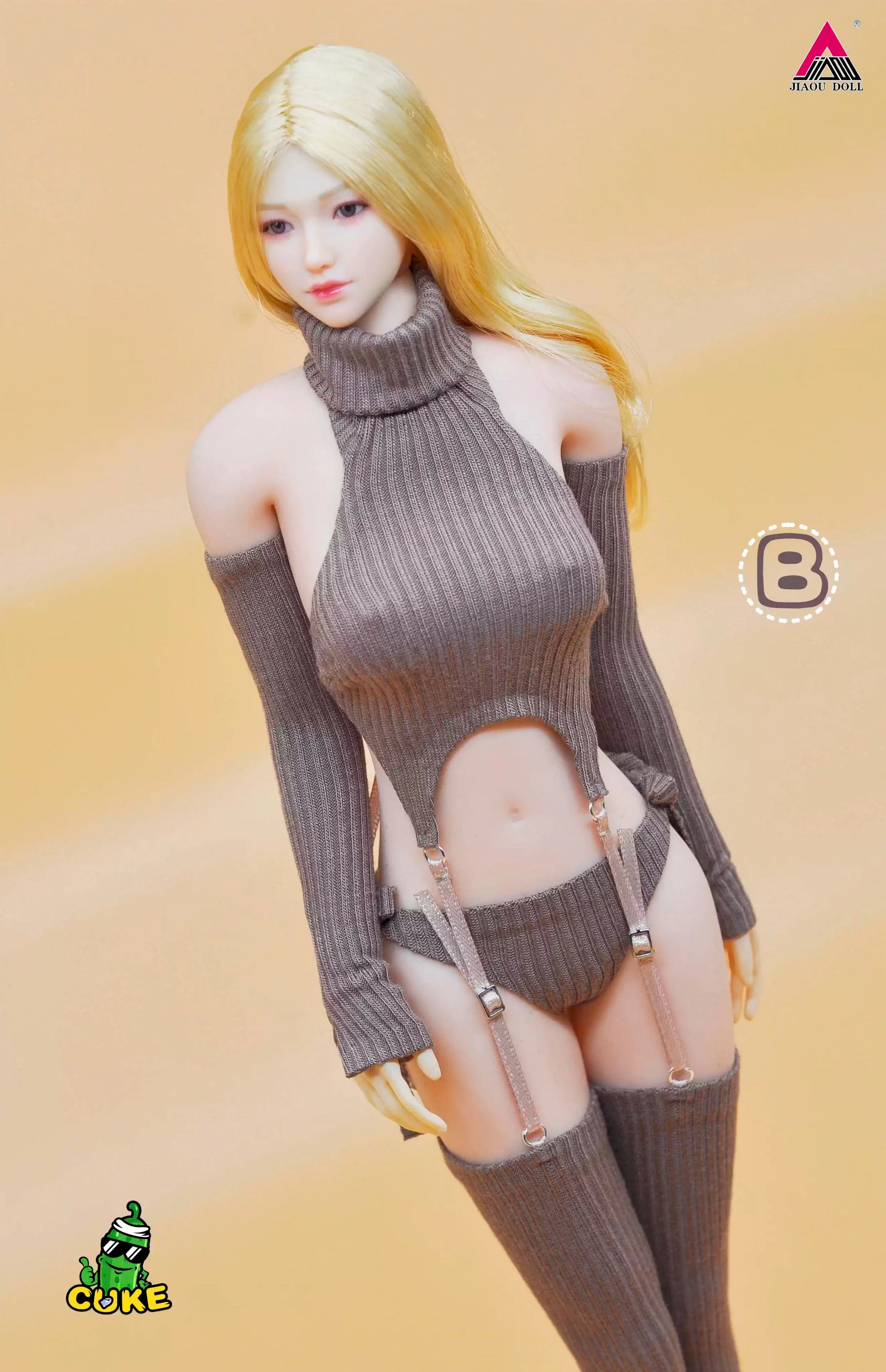 CUKE SPEELGOED 1/6 Schaal Vrouwelijke Backless Trui Japanse Stijl COS Kleding Model Fit 12 ''Soldaat Action Figure Body poppen