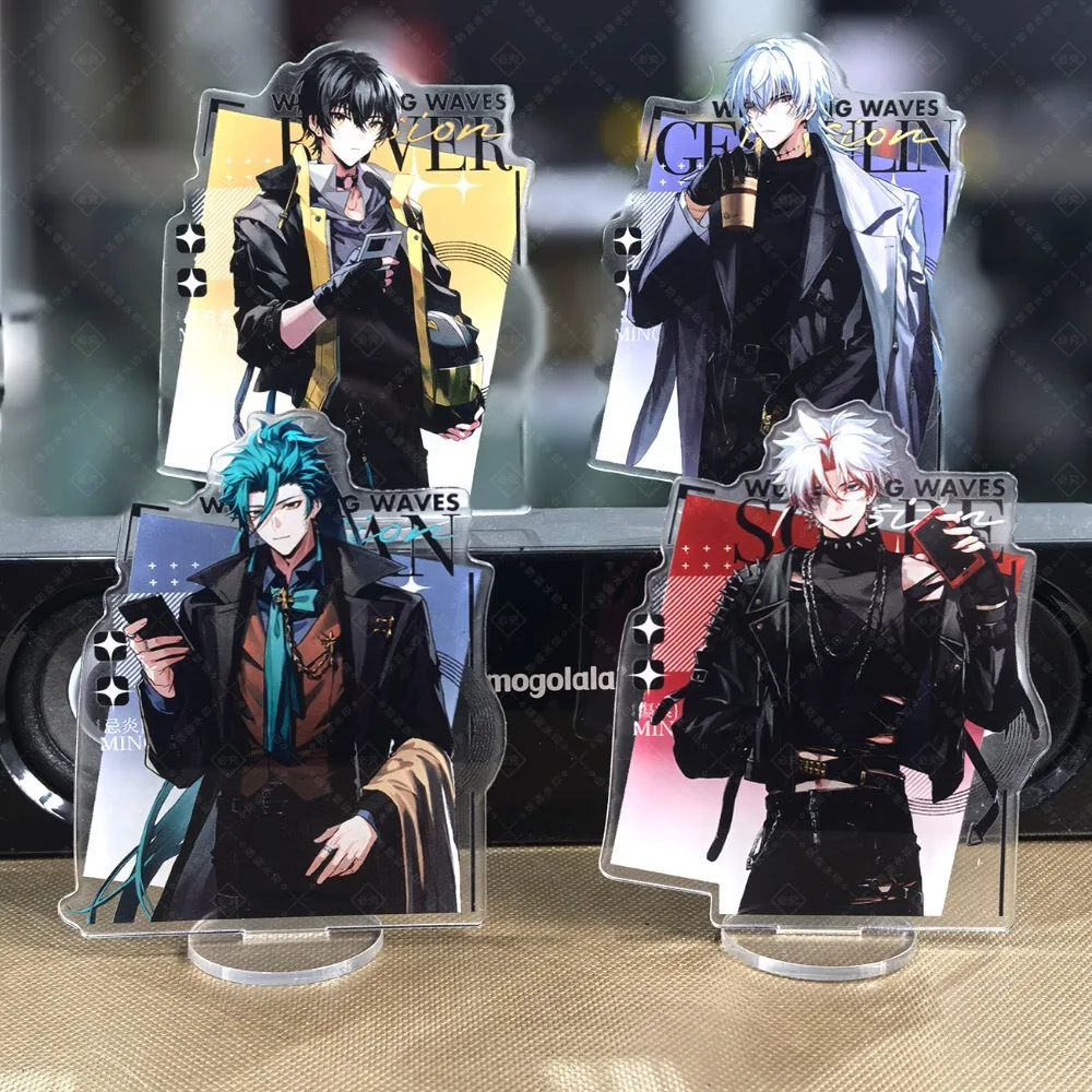 وسيم Wuthering موجات جيان روفر شخصية حامل تصميم الاكريليك الدائمة اللوحة سطح المكتب الديكور المشجعين جمع الهدايا #1