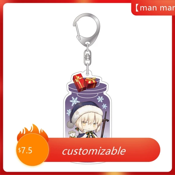 

Anime Fate-Grand Order Acrylic Keychain Pendant Bag Car Keychain Accessories Cell phone Acrylic Key Rings Decor Gift