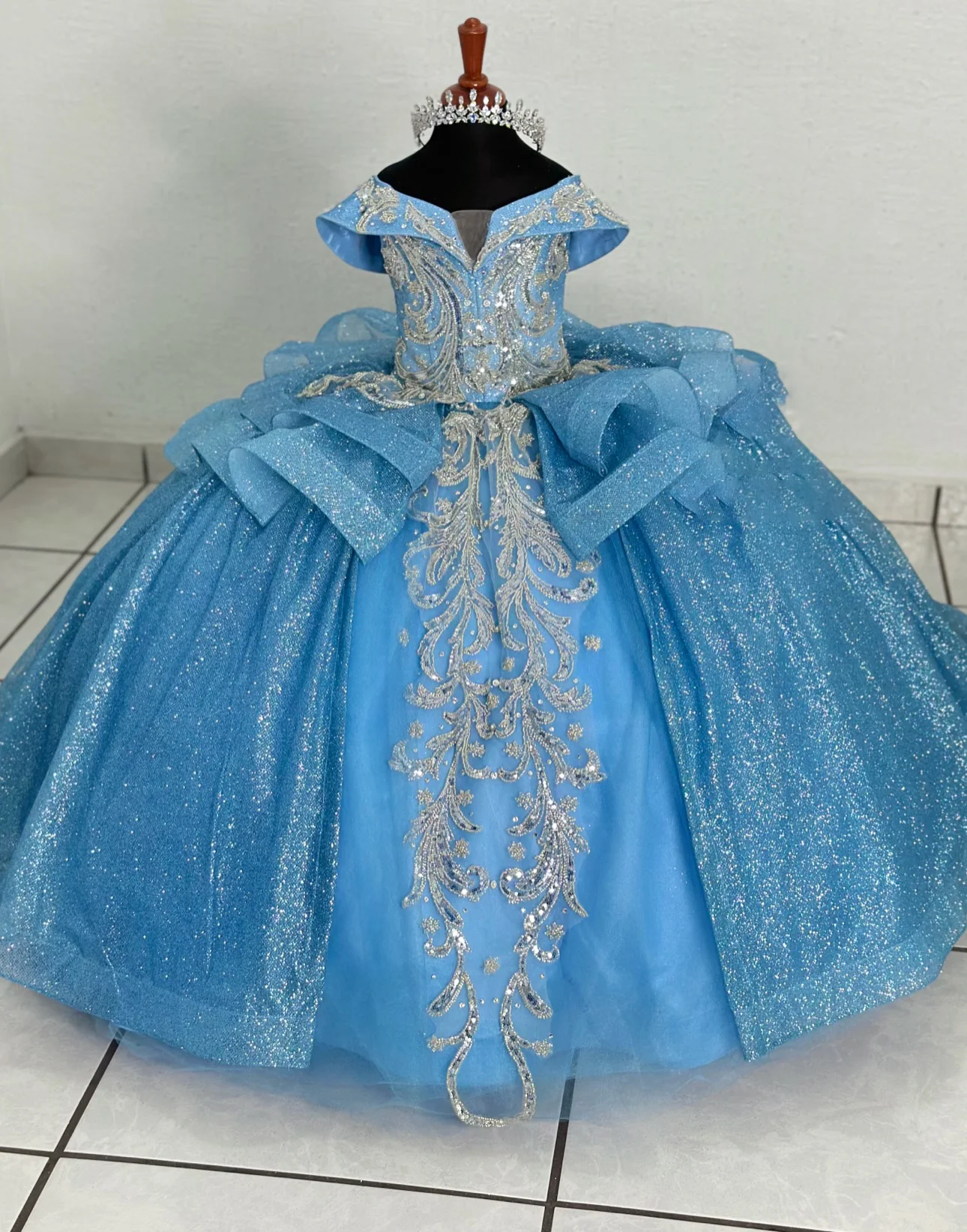 Beading Birthday Dresses for Girls Layered Prom Dresses