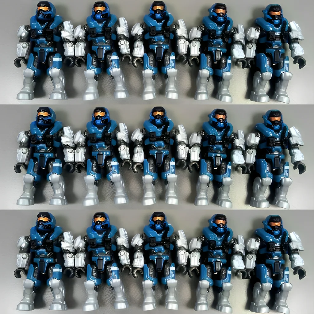 50PCS MEGA  CONSTRUX UNSC Blok 97381 SPARTAN CARTER Marine Medic