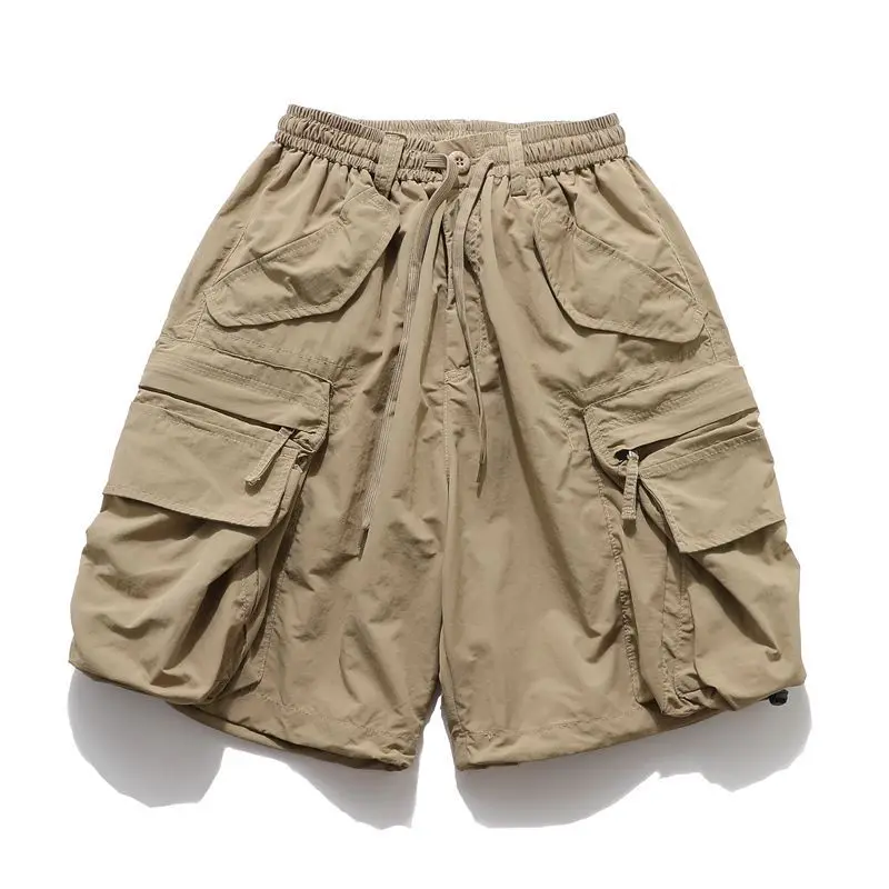 

Japanese Workwear Cityboy Classic Trendy Pocket Loose Zipper Mountain Shorts Work Pants Men Outdoor Trekking Climbing Half Longs