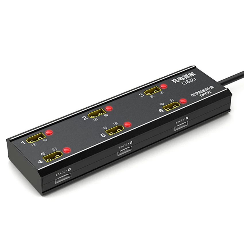 New G630 6-in-1 Charging Hub with PC1080 Charger Radio Control Charging Management System for U-AV Agricultural Dr-one Batteries view 3