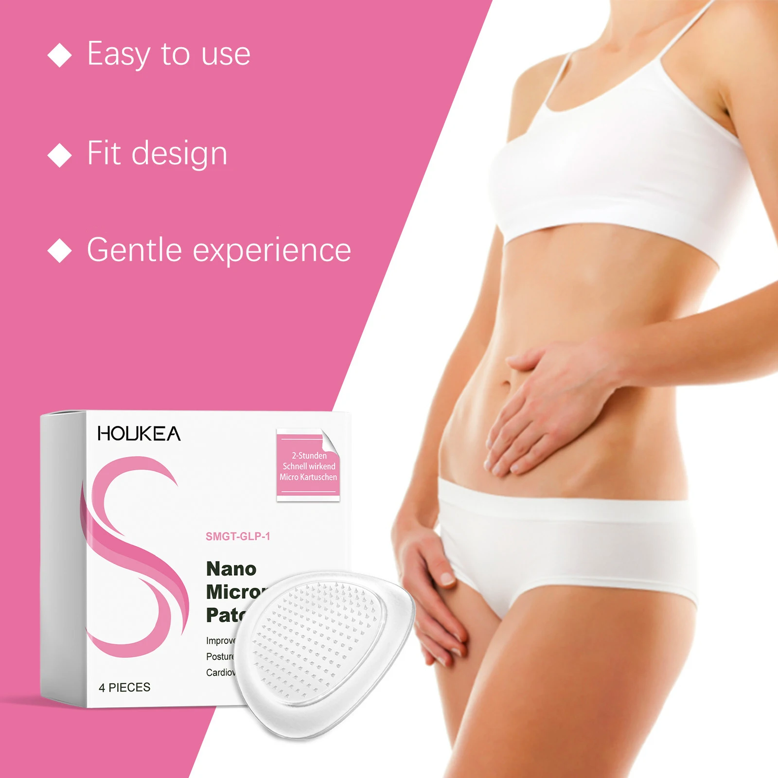 Nano lichaamsverzorgingspatch voor zacht onderhoud, verzorging voor de elasticiteit van de huid en dagelijkse massageverzorgingspatch