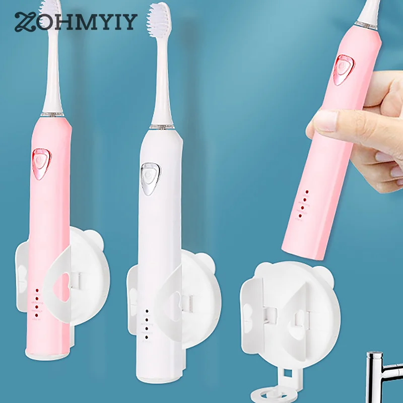 Non Punching Electric Toothbrush Holder Telescopic Toothbrush Holder Gravity Sensing Storage Rack Wall Mounted Toothbrush Base