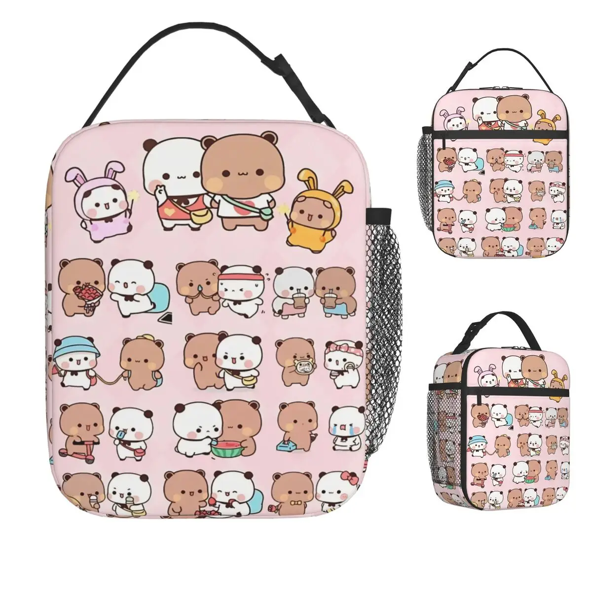 

Bubu Dudu Милый мультяшный медведь Сумка для обеда Kawaii Panda Портативная коробка для завтрака Школьная сумка-холодильник на заказ Оксфорд Сумки для еды