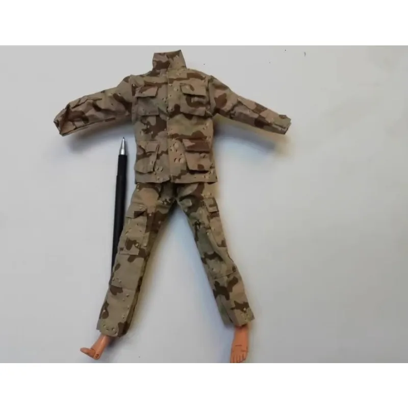 1/6 Scale Male Desert Camouflage Combat Tactical Coat Pants Set Clothes Model for 12'' Figures Accessories DIY Display