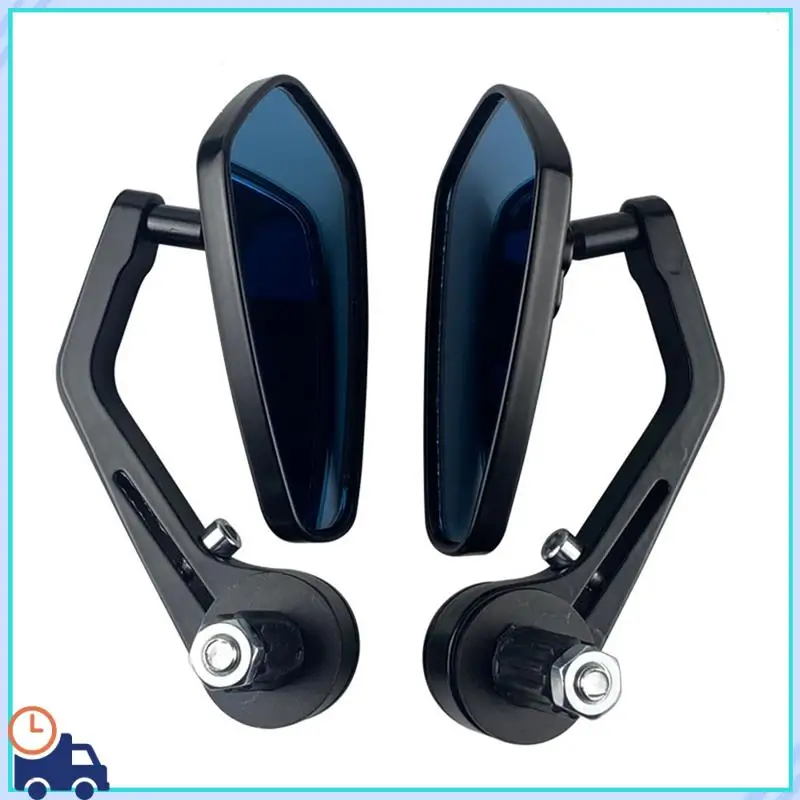 

Motorcycle Handle Bar End Mirror 7/8Inch 22 Mm Side Rearview Mirrors Custom Smoke Blue Lens For Ducati BMW Honda Suzuki