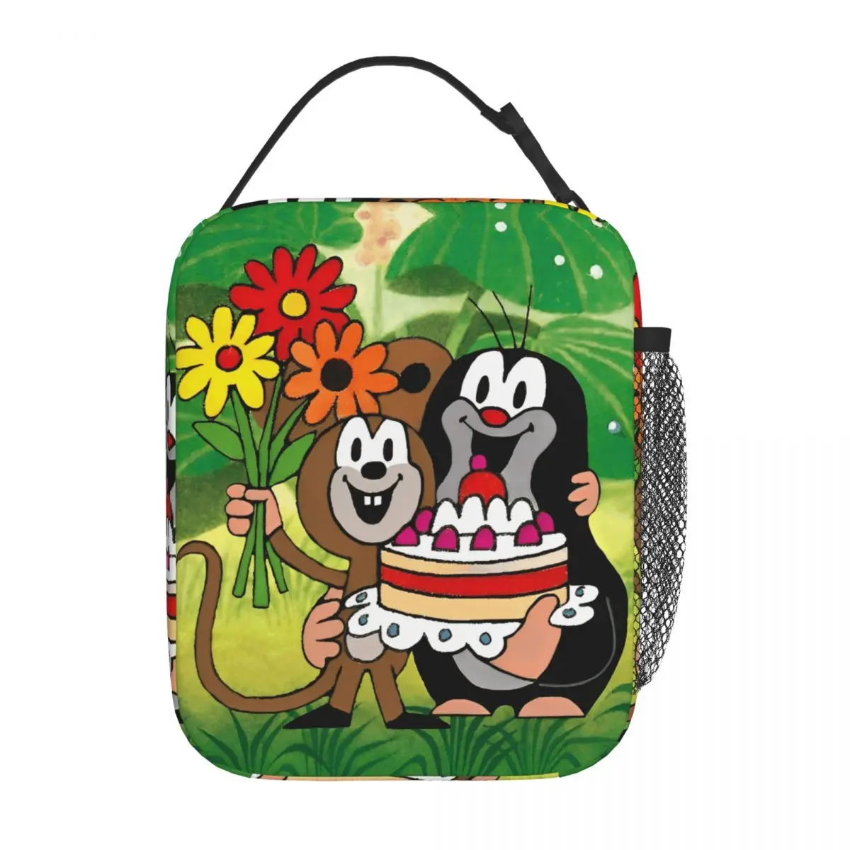 The Little Mole Mouse Insulated Lunch Bag Large Anime Cartoon Lunch Container Cooler Bag Tote Lunch Box Work Outdoor Food Bag