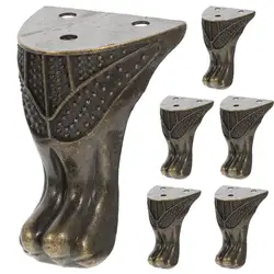 Protecteur d'angle de boîte à bijoux, jambe de boîte, alliage de zinc, garde rétro, étui en bois décoratif, protecteur de boîte-cadeau, 10 pièces
