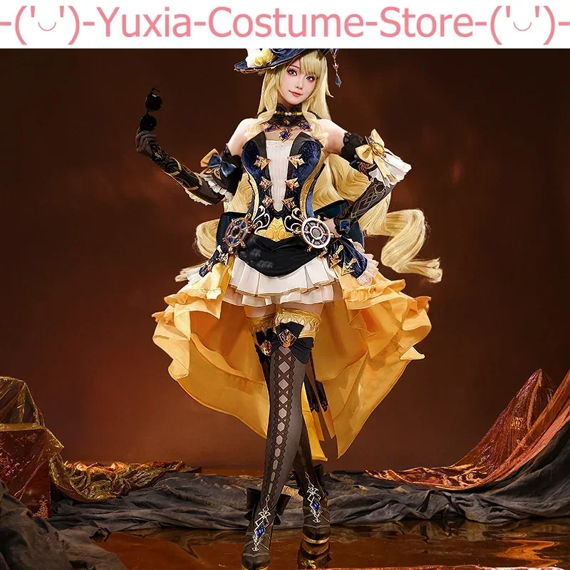 Genshin Impact Navia tuta da gioco elegante vestito adorabile uniforme Costume Cosplay festa di Halloween gioco di ruolo vestito da donna