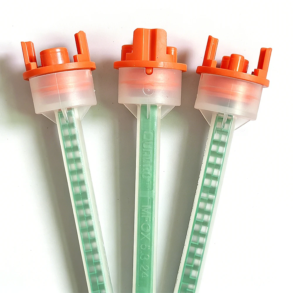 MFQX 05-24L Sulzer Mixpac Statomix Static Mixer Nozzle Mixing Tips Disposable Epoxy Resin Nozzles Disposable Quadro Mixer Type
