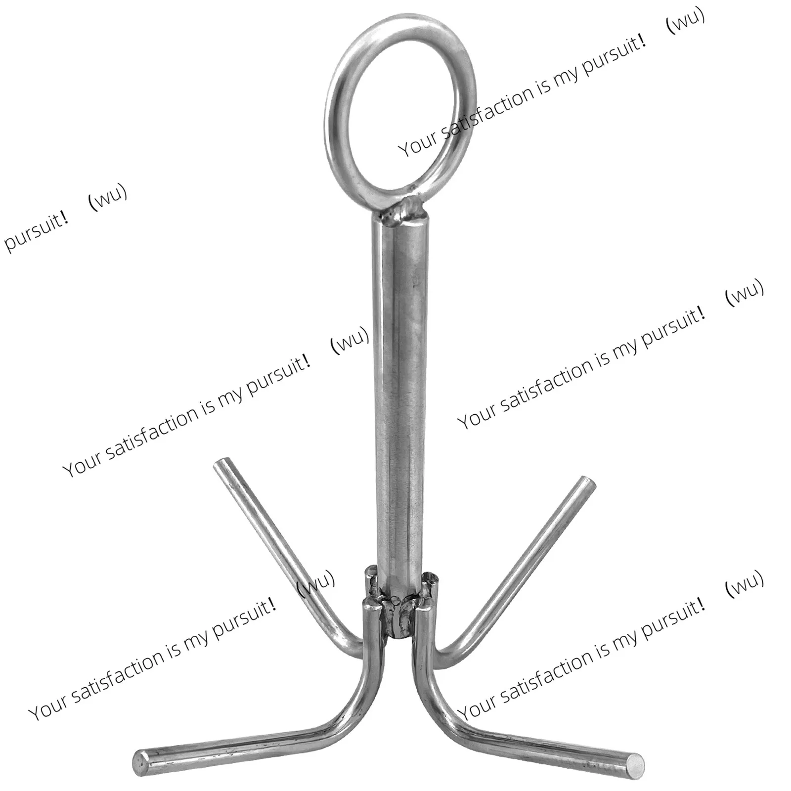 Stainless steel four-claw anchor, umbrella anchor, four-claw boat anchor, four-claw hook, marine hardware accessories