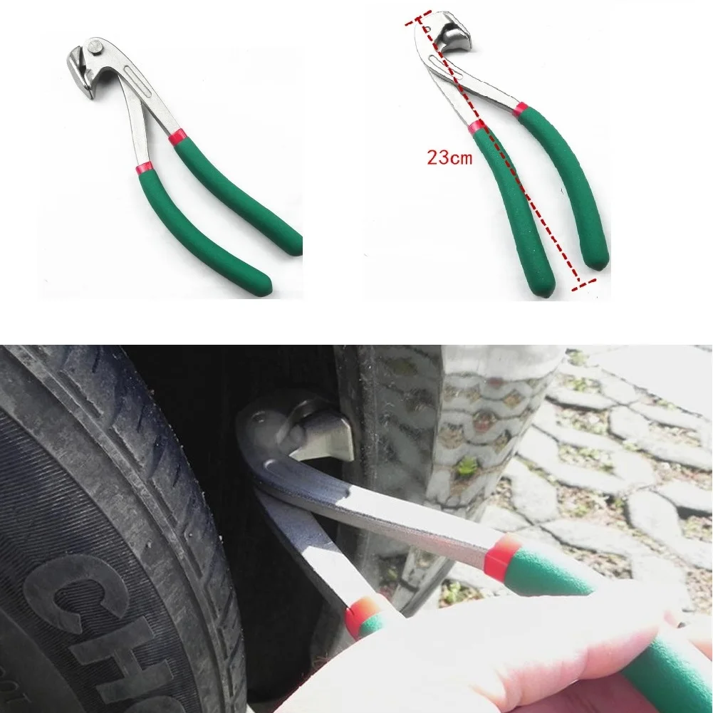 For Wheel Eyebrow Flat Hole Pliers Accessory Car Fender Edge Repair Tools Paintless Dent Repair Kit Autobody Metal Repair Tool