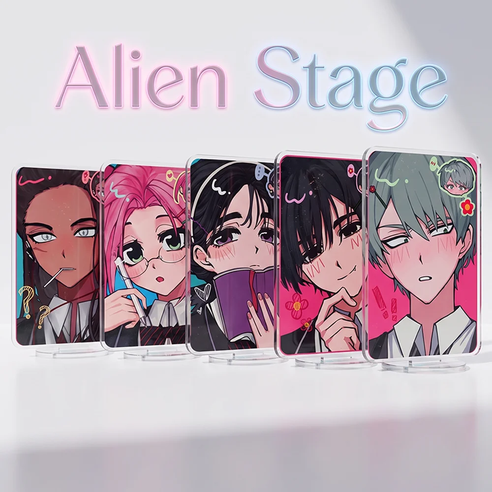 Anime Alien Stage Mizi Sua Till Ivan Luka Hyuna 15CM Double Sided Acrylic Stand Keychain Cosplay Desk Decor Collect Fan Gifts
