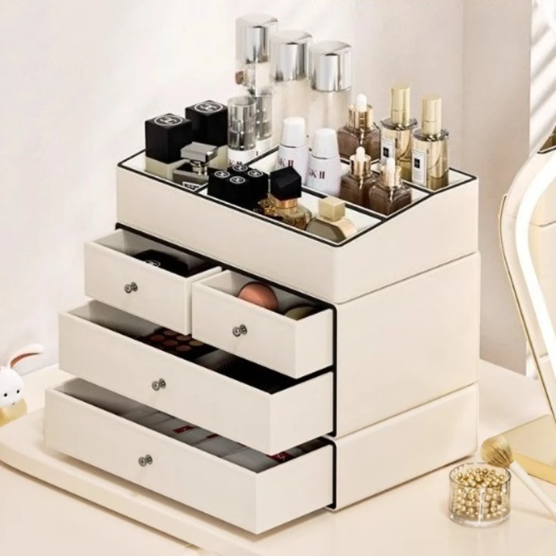 

Cosmetics storage box, desktop dresser rack, sundries drawer dust-proof