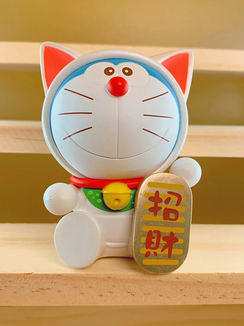 Handmade Doraemon Blind Box, Série completa, Dingdang Cat, Carro transportado ornamento, Handmade, Sorte