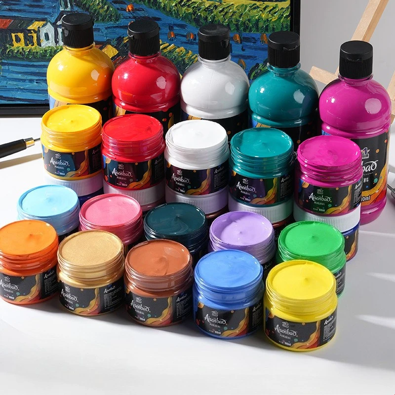 500ml Acrylic Pigment Waterproof Sun Resistant Non Fading Graffiti Art Painting Wall Painting DIY Hand Drawn Acrylic Paints