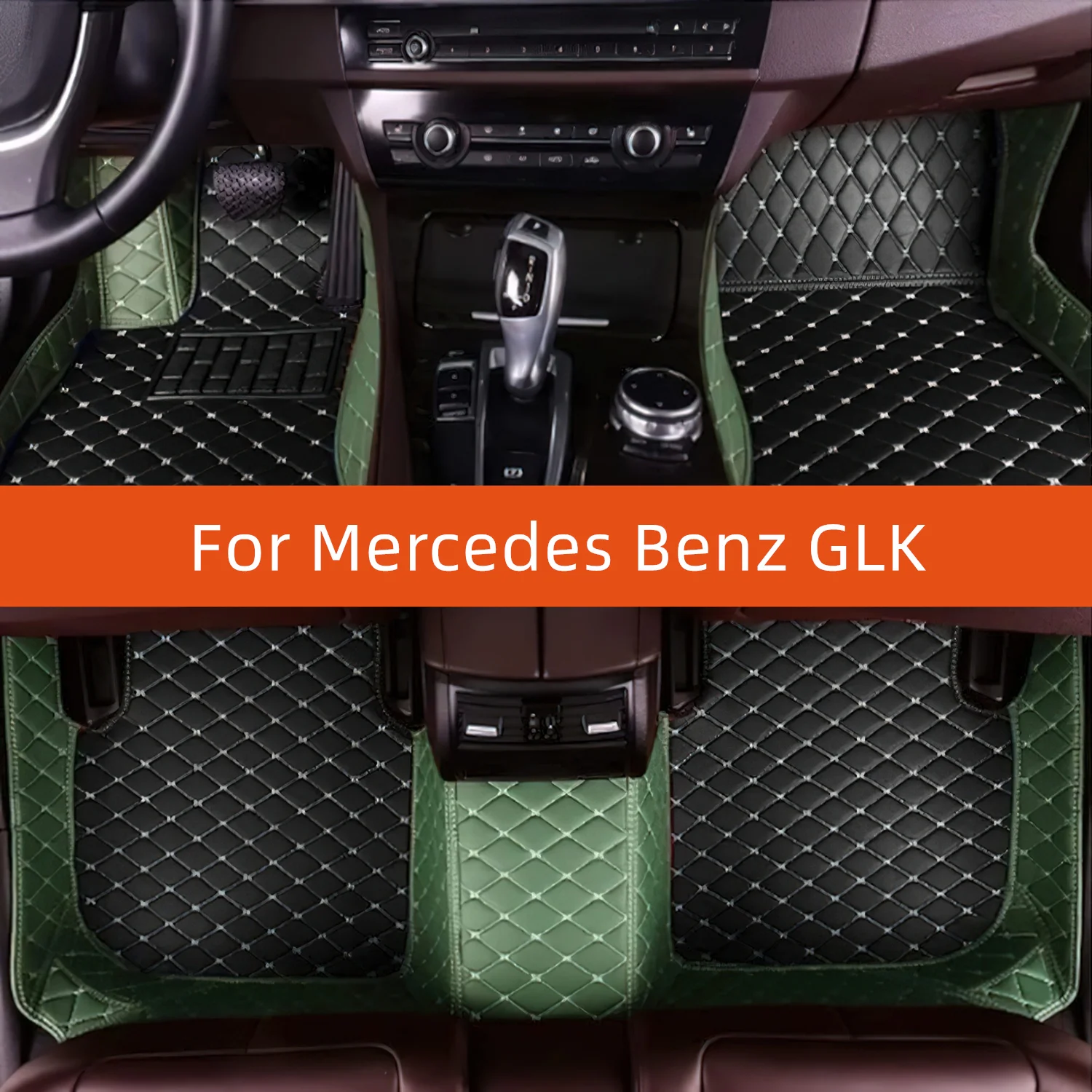 

Custom Leather Car Floor Mat For Mercedes Benz GLK 2014 2013 2012 2011 2010 2009 2008 Car Mat Interior Accessories