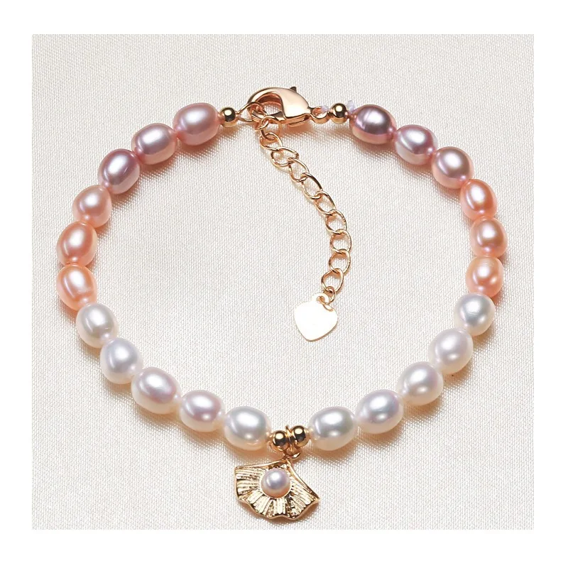 

Real Pearl Fashion Simple New Niche Design High-end Jewelry Sister Bracelet Freshwater Pearl Bracelet Women