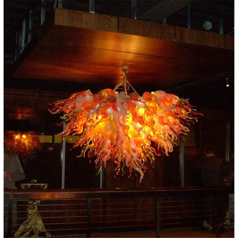 Modern K9 Blown Glass Chandelier European Style Indoor Pendant Light for Dining Kitchen Island Indoor Home Lighting