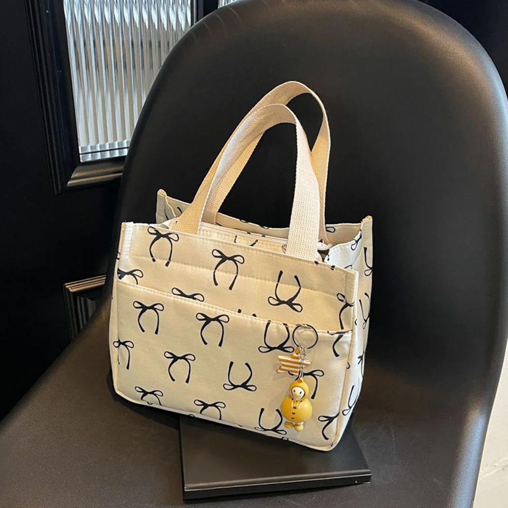 Borsa per il pranzo in tela con manico Borsa per messaggi Borsa hobo leggera per le donne, lavoro, picnic o viaggi