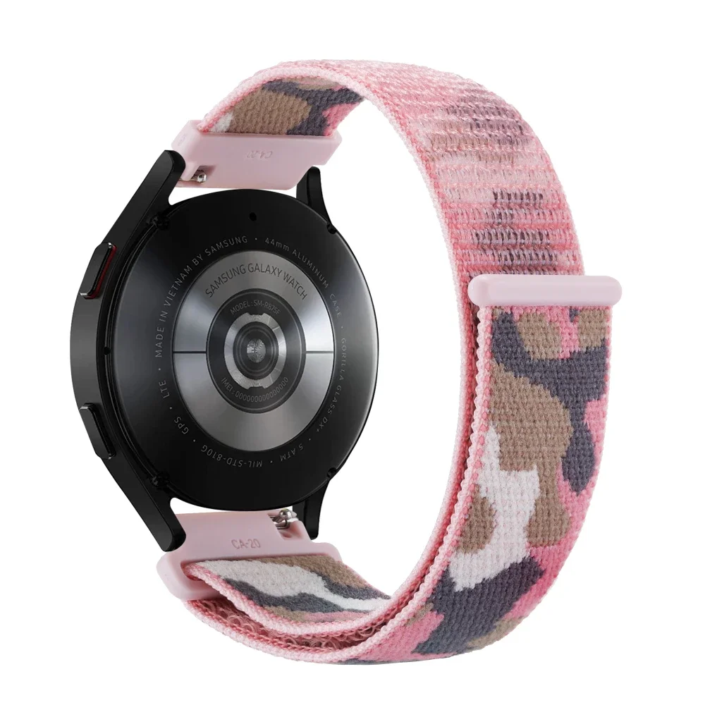 20mm 22mm Nylon Braided Strap for Samsung Galaxy Watch 7 6 5 4 Huawei Watch GT5/GT4 46mm Adjustable Bracelet for Amazfit GTR/GTS