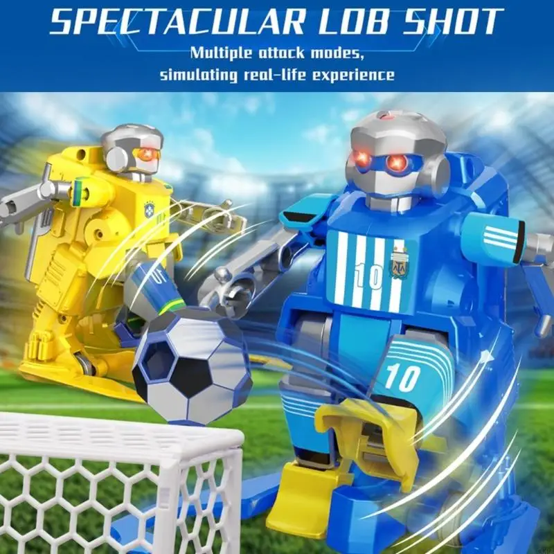 CORB Strong Plastic Remote Control Soccer Robot for Interactive Family Play Double Player Mode Quick for Indoor Outdoor